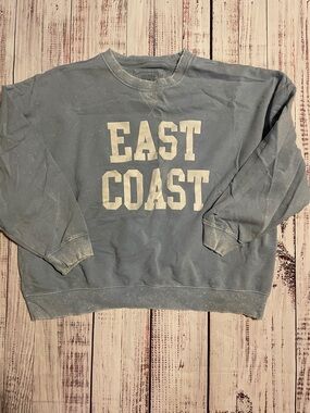 American eagle distressed oversized east coast sweatshirt